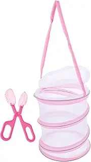 1Set Butterfly Habitat Cage Set Collapsible Insect Mesh Cage with Zipper Portable Observation House for Butterflies Bees Ladybugs Insects for Science Exploration