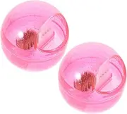 TOGEVAL 2Pcs Nail Drill Bit Brush Portable Nail Tool Cleaner with Dustproof Box Easy to Use Manicure Supplies for Nail and DIY Enthusiasts Stylish Design
