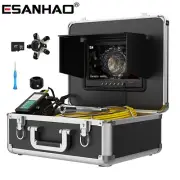 1000TVL Drain Sewer Camera 512hz Self-leveling DVR Pipe Inspection Camera 40m