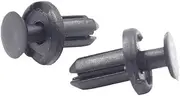 QCLCVBBFGW Fits 5mm Hole Push Type Fastener Clip Black Snaps Car Trim Panel Bumper Door Plate Fixed Clip