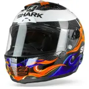 Race-R Pro Carbon Lorenzo 2019 DBR Carbon Blue Red Full Face Helmet