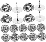 [CORHAD] 50 Sets Butterfly Needle Lapel Pin With Clutch Back Insignia Tie Tack Uniform Badges Pin Backs for Enamel Pins Professional Pin Needles Pin Badge Locking Backs Blank Crafts Handbag
