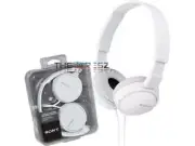 Sony MDR-ZX110 White Compact Dynamic Foldable On-Ear Stereo Headphones-New