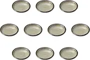 Set of 10 Karatsuji 2.5 Plates [3.2 x 0.7 inches (8.1 x 1.8 cm) | Setomonohonpo