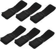 BELLIFFY 6Pcs Adjustable Elastic Hook and Loop Arm Straps Versatile Cinch Straps for Sports Luggage and Cable Management Flexible and Secure Fastening