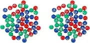 Angoily Bingo Balls 98 pcs Mini Numbered Bingo Game Balls, Cage Not Included - Ideal for Parties, Fundraisers, Raffle Number Ball