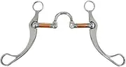 harayaa Horse Snaffle Bit Horse Bit Brass Horse Gag Bit 125mm