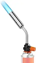 Kitchen Culinary Butane Blow Torch Adjustable Flame Large-caliber Cooking Torch Blowtorches for Outdoors Camping Barbecue Solder Burner BBQ Lighter Flame Gun With Electronic igniter (without Gas)