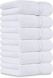 Utopia Towels Premium Hand Towels - 100% Combed Ring Spun Cotton, Ultra Soft and Highly Absorbent, 600 GSM Exrta Large Hand Towels 41 x 71 cm, Hotel & Spa Quality Hand Towels (6-Pack - White)