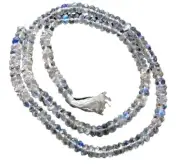 Wow Rainbow Moonstone Faceted Roundel Bead Strand | 5.5x2.5-4.75x2.5mm |