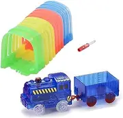 ONTOPON Magic Track Accessory with car Toy- Tunnel with LED Lights Blue Train