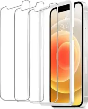 ULUQ Glass Screen Protector for iPhone 12/iPhone 12 Pro, HD Tempered Glass Film