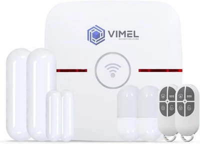 Wireless Alarm System Wifi Home Security 4G Window Door Sensor 24/7 Mobile App A
