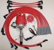 Small Cap BUICK BIG BLOCK 400 430 455 RED HEI Distributor + Spark Plug Wires