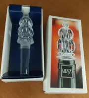 Mikasa Crystal Bottle Stopper Monterey New Bubble Stacked