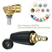 Mudder Pressure Washer Tip Rotating Turbo Nozzle for Washer 1/4" Quick Connector