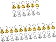 24 Pcs puppy collars puppy accessories for small dogs dog accessories for small dogs small dog collar pet small bells metal jingle bells loose beads jingle bells necklace pendant