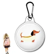 Case for Airtags Holder Cute Silicone Protective Tracker Case Cover for Apple Wallet Luggage Pets-Dog