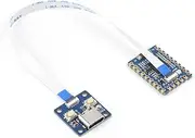 Waveshare ESP32-S3 Mini Development Board, Based On ESP32-S3FH4R2 Dual-Core Processor, 240MHz Running Frequency, Comes with Adapter Board and FPC Cable