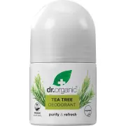 Dr Organic Roll-On Deodorant Organic Tea Tree | 50ml / Tea Tree
