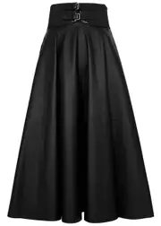 Alaïa Belted Leather Midi Skirt - Black - 40 (UK12 / M) 40 (UK12 / M)