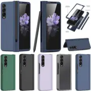 For Samsung Galaxy Z Fold 5 4 3 5G Hybrid Case Shockproof Full Cover Pen Holder