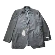 NWT Canali Exclusive Sport Coat Suit Jacket Virgin Wool Gray Size 46 Men $1795