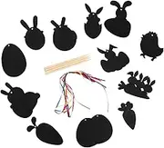JOINPAYA 1set Easter for Boy Girl Bunny Carrot Designs Creative Crafting Fun for Parties Holidays Safe Scratch Paper Cards for Boy Girl Activities