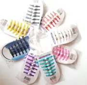 12 Pcs No Tie Shoelaces Silicone Elastic Lazy Shoe Sneaker String Easy Laces