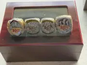 Travis Kelce - Kansas City Chiefs 4 Championship Superbowl Ring with Display Box