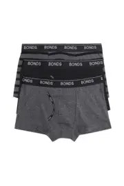 3 x Mens Bonds Guyfront Trunk Trunks Underwear