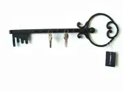 Wall Hook "Metal Key" - Country/Rustic, Rust Finish - Creative Co-op