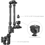 SmallRig Desktop Shooting Magic Arm with Crab Clamp Kit 4766