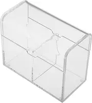 ULTECHNOVO Box Transparent Acrylic Card Organizer Box Versatile Storage for Story Cards Learning Flashcards Trading High Transparency Capacity for Home Classroom Office Use
