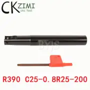 1× R390 C25-0.8R25-200 2 Flute CNC Indexable Milling Cutter Arbor,For R390170408