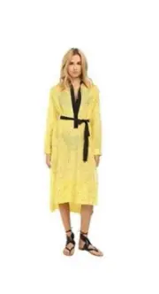 Proenza Schouler NWT Splatter Print Fringe Shirtdress Cover-Up size S org$780
