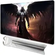 MTG Playmat Size 24x14in Free Storage Bags Non-Slip Backing, Ideal for Card Game Enthusiasts TCG Playmat and CCG OCG DTCG PTCG Play mats 10 (Archangel, No with Zone)