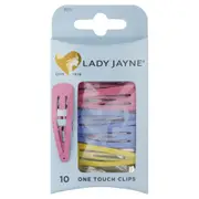 Lady Jayne One Touch Clips Assorted 10 Pack