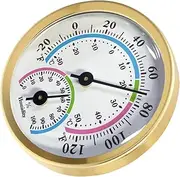 FONDOTIN Hygrometer Thermometer Temperature Humidity Gauge Battery Design for Home Office Garden Warehouse Use Elegant Finish
