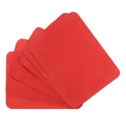 6Pcs Iron-on Patches Mending Fabric Repair Patch for Cloth, 5x4 Inch Red
