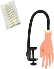ASAKKURA Nail Art Training Tool Silicone Prosthetic Hand for Fake Nail Practice
