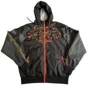 Nike Windrunner Jacket Go The Extra Smile Medium Black Smiley Face DQ3526-010