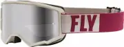 Fly NEW Racing Zone Youth Goggle Stone/Berry /Silver Mir/Smoke Lens W/Post