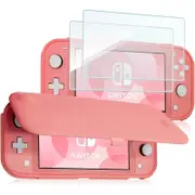 ProCase Flip Cover Compatible with Nintendo Switch Lite with 2 Pack Tempered Glass Screen Protectors, Slim Protective Flip Case with Magnetically Detachable Front Cover for Nintendo Switch Lite 2019