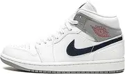 [Nike] Jordan Mens Air Jordan 1 MID PI DR8038 100 Paris - Size 8 White/Midnight Navy