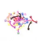 Curved Barbell Cartilage Eyebrow Lip Conch Labret Lip Bridge Daith 20 FLEXI