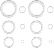 Kichvoe 12PCS Christmas Wreath Craft Foam Rings DIY Wreath Round Ring Wreath Craft Circle-6 Size