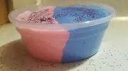 8 oz Fluffy Butter Slime Cotton Candy Scented Blue Pink Purple