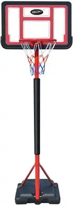 GENKI 1.05-1.65m Kids Basketball Hoop Stand System Backboard Net Ball Set
