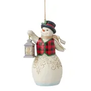Country Living by Jim Shore Snowman with Lantern Hanging Ornament